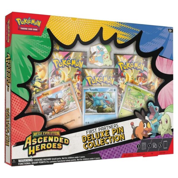 Pokemon - Mega Evolution - Ascended Heroes - Deluxe Pin Collection - First Partners