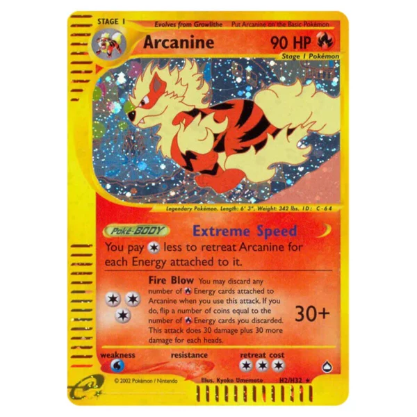 Pokemon - E-Card - Aquapolis - Arcanine - H2/147