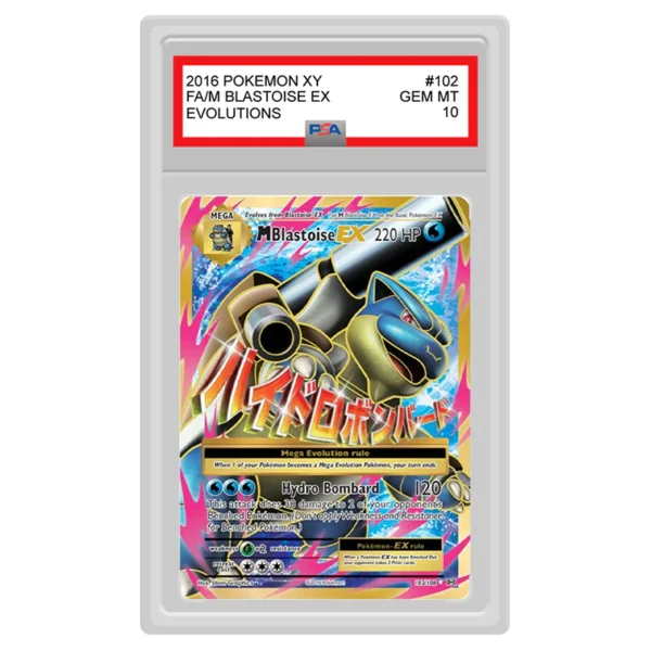 Pokemon - XY - Evolutions - M Blastoise EX - 102/108 (PSA 10 Graded Slab)