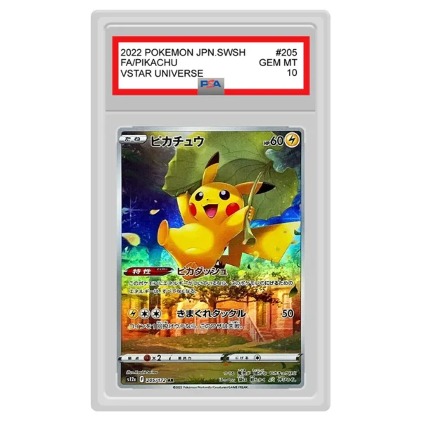 Pokemon - Sword & Shield - VSTAR Universe - Pikachu - 205/172 (PSA 10 Japanese Graded Slab)