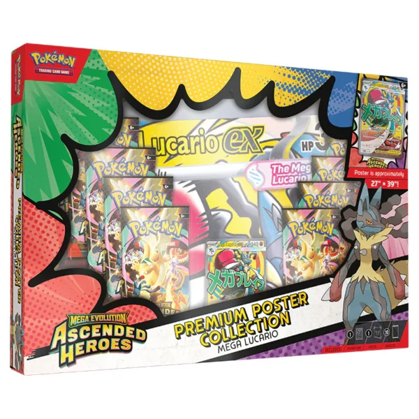Pokemon - Mega Evolution - Ascended Heroes - Premium Poster Collection - Mega Lucario
